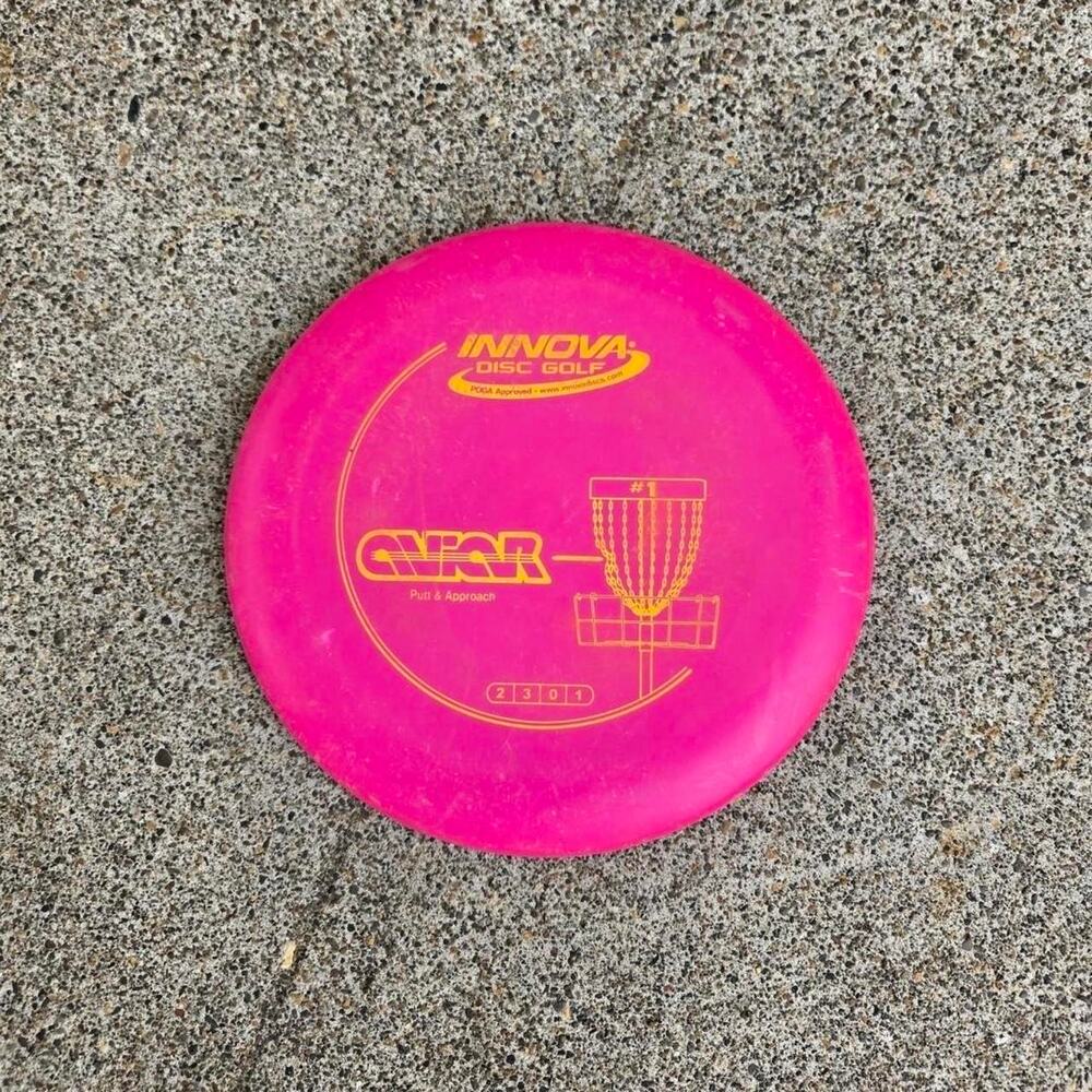 Vtg INNOVA DISC GOLF Aviar Putt & Approach Multicolor Plastic Disc Pink
